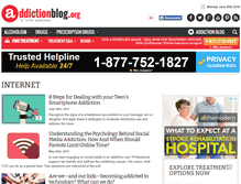 Tablet Screenshot of internet.addictionblog.org