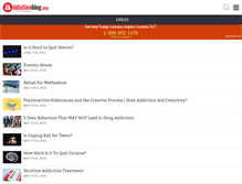 Tablet Screenshot of drug.addictionblog.org